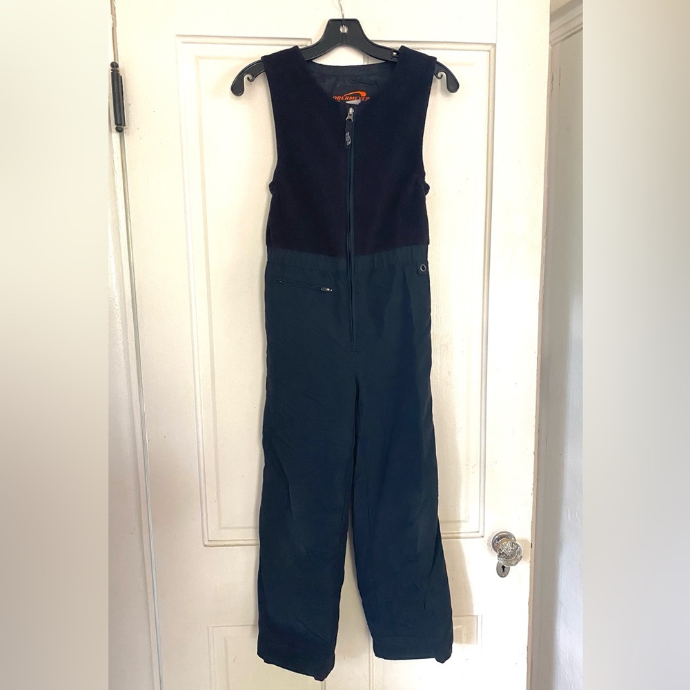 Obermeyer I-Grow black snow bib sz 8
